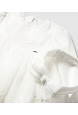 mayoral Mayoral - ceremonie jurk met haarband - off white