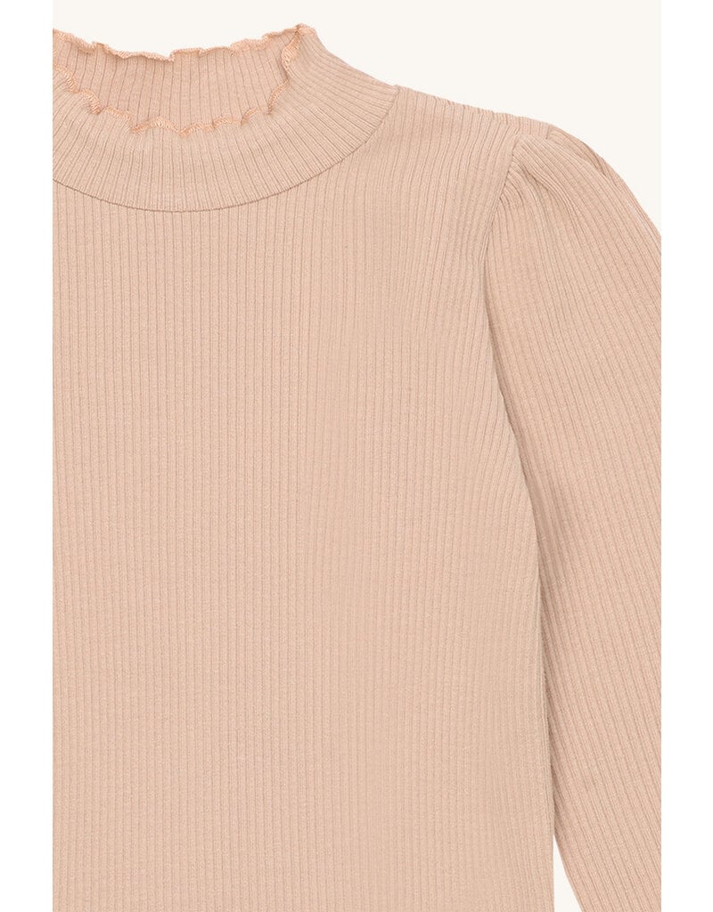 Hust and Claire Hust and Claire- T-shirt Amma- geribbeld Biscuit