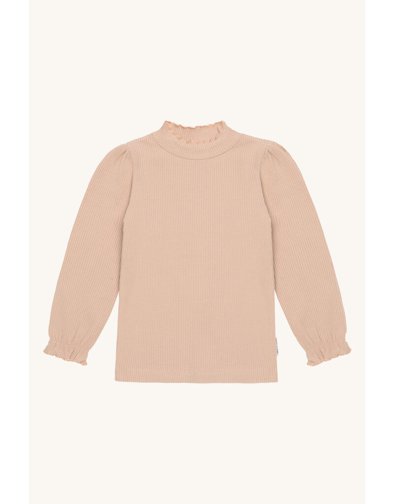 Hust and Claire Hust and Claire- T-shirt Amma- geribbeld Biscuit