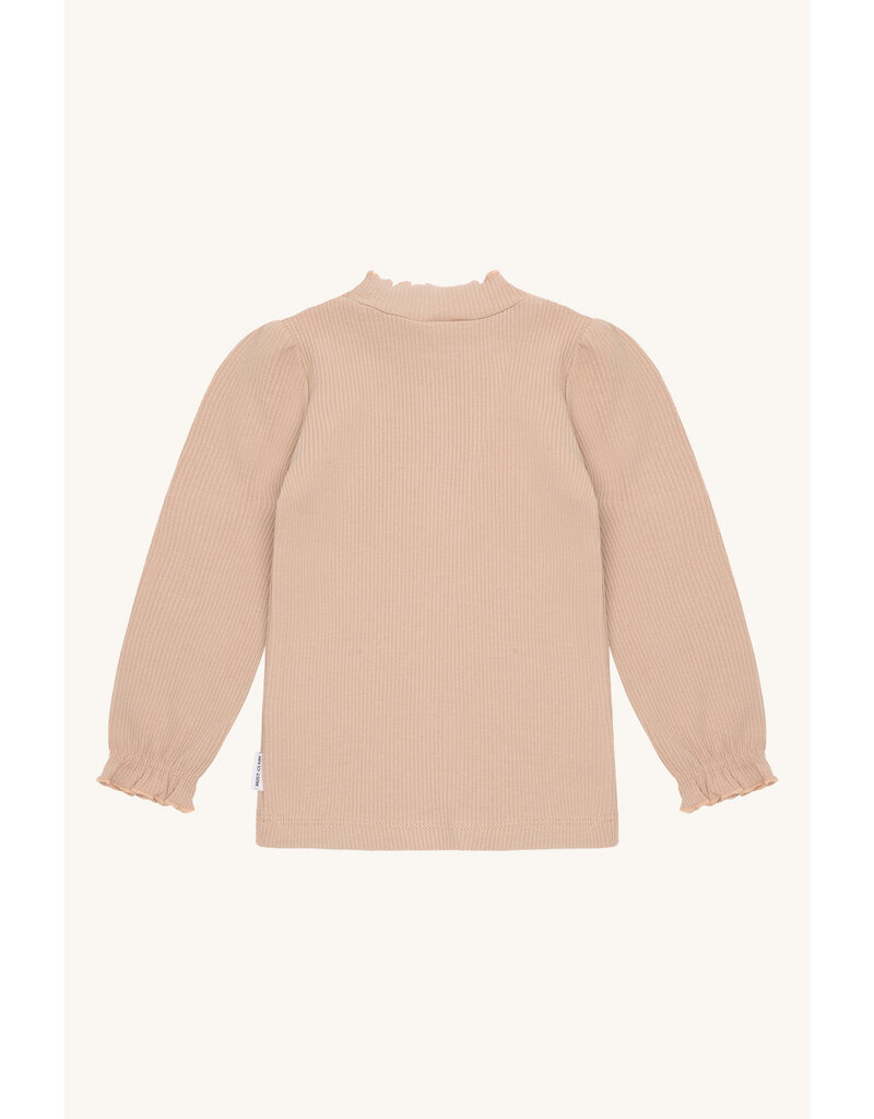 Hust and Claire Hust and Claire- T-shirt Amma- geribbeld Biscuit