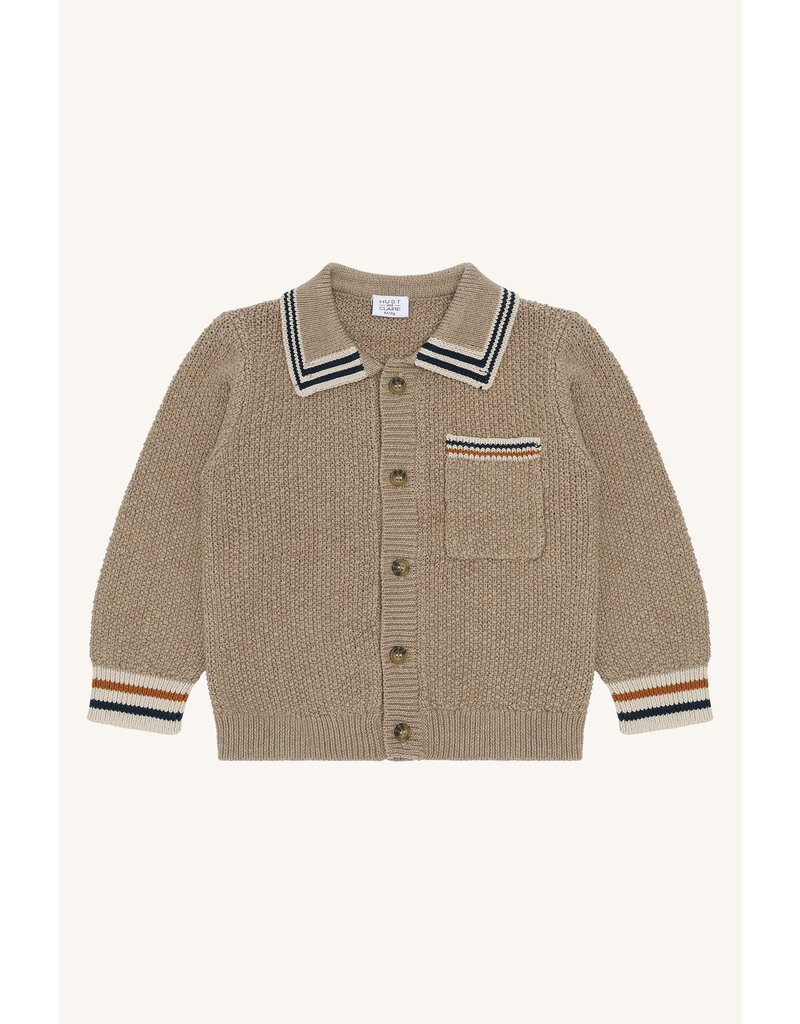 Hust and Claire Hust and Claire - Polo Cardigan Charli - Biscuit