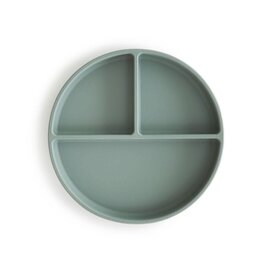 Mushie Mushie silicone bord - Cambrigde blue (groen)