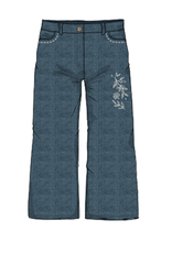 Your Wishes Your wishes-wide leg jeans-ethnic flower