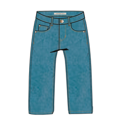 Your Wishes Your wishes-loose jeans-blauw
