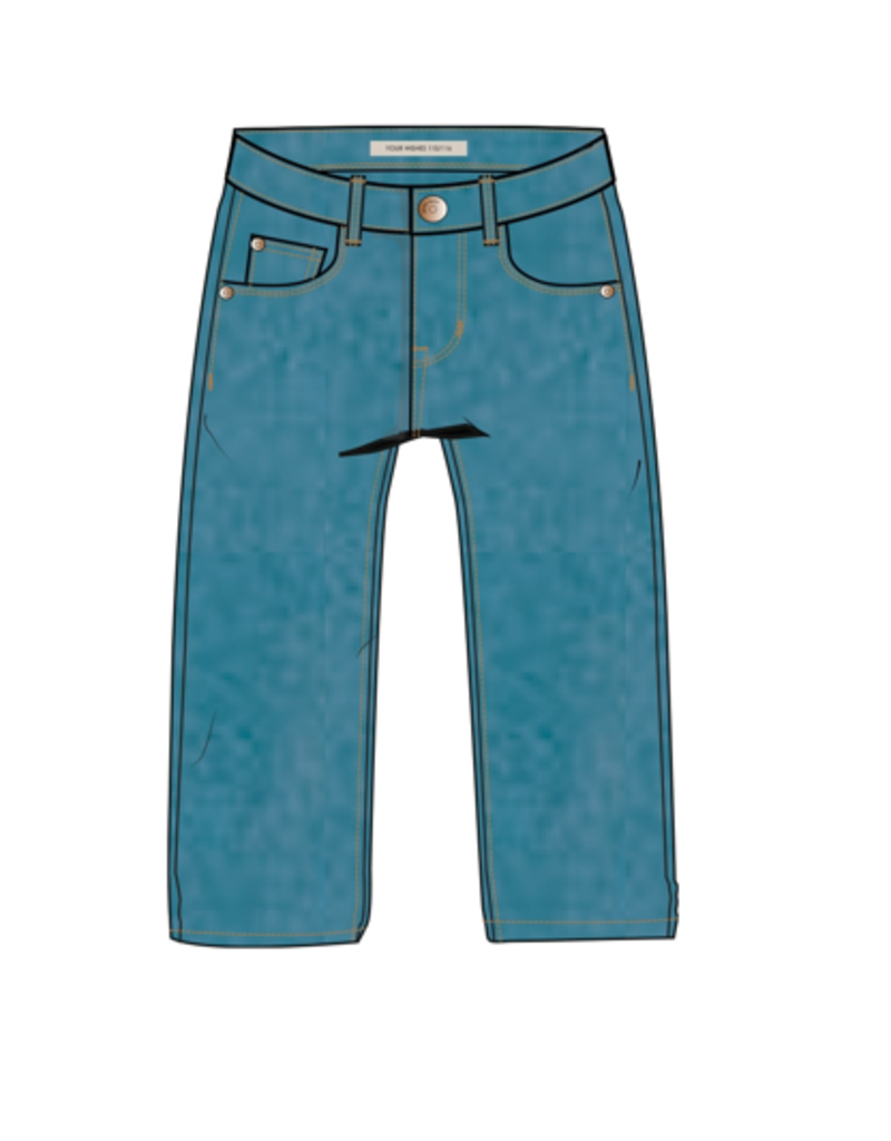 Your Wishes Your wishes-loose jeans-blauw