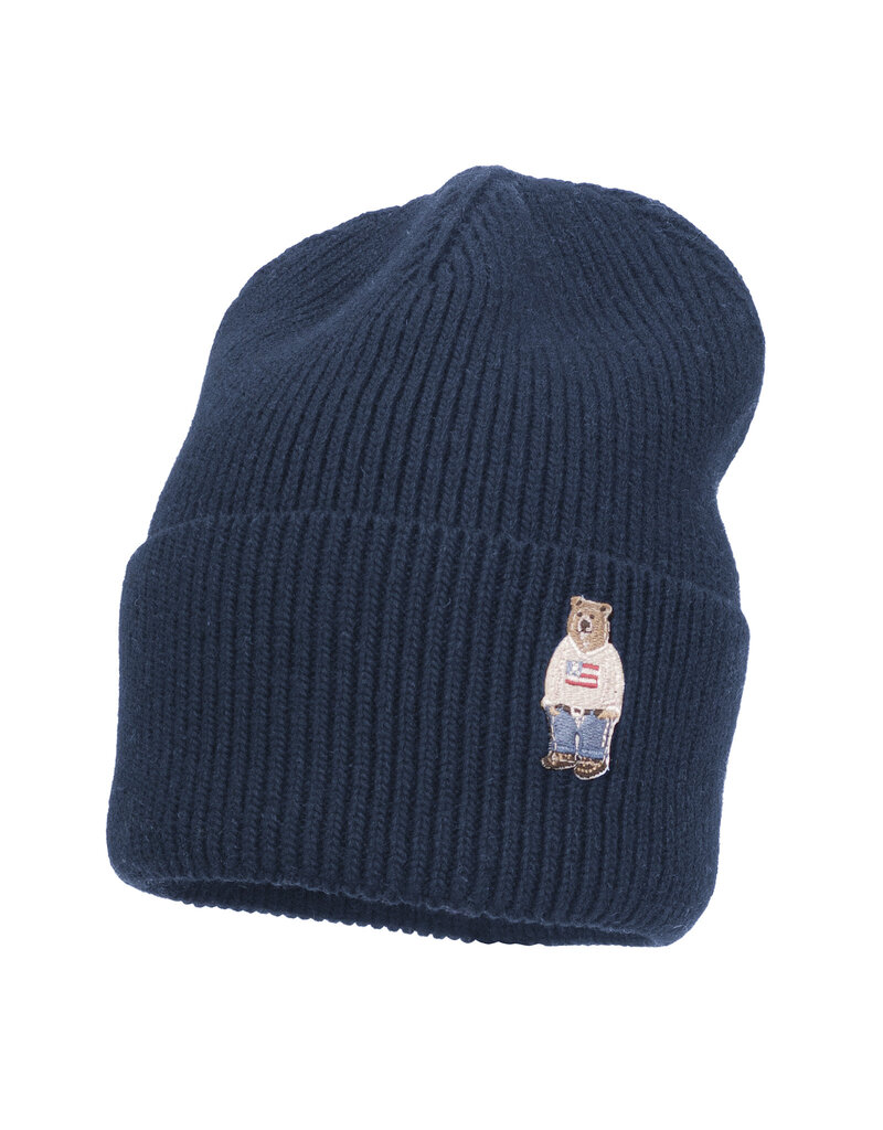 jamiks Jamiks - Muts Jeremy - blauw met beertje maat 52