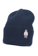 jamiks Jamiks - Muts Jeremy - blauw met beertje maat 52