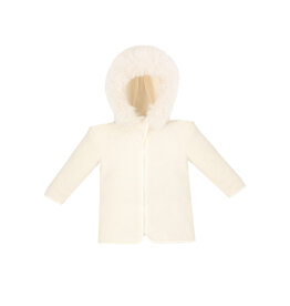 jamiks Jamiks - Jasje unisex met faux fur ecru