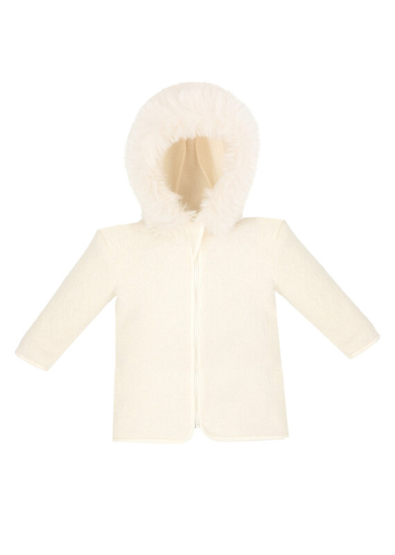 jamiks Jamiks - Jasje unisex met faux fur ecru