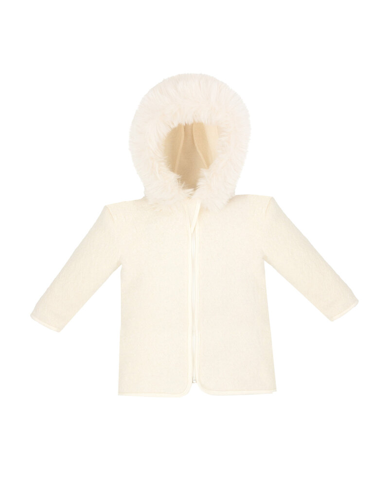 jamiks Jamiks - Jasje unisex met faux fur ecru