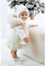 jamiks Jamiks - Jasje unisex met faux fur ecru