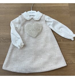 Barcellino Barcelino - beige kleedje met blouse