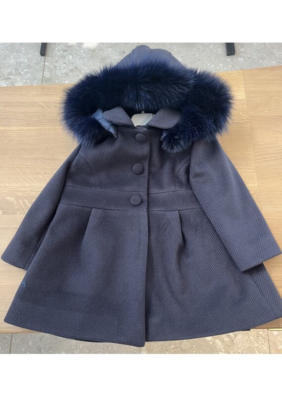 Barcellino Barcellino - jas met afneembare kap faux  fur