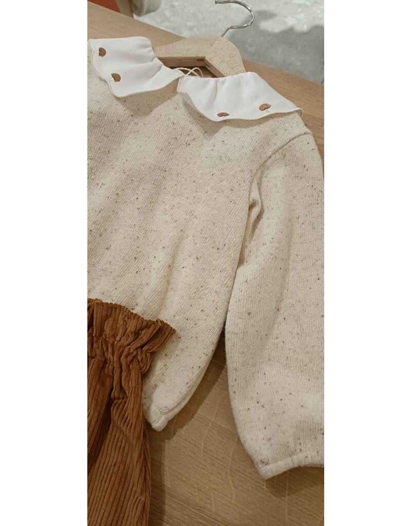 Barcellino rokje met bloes hefst kraag