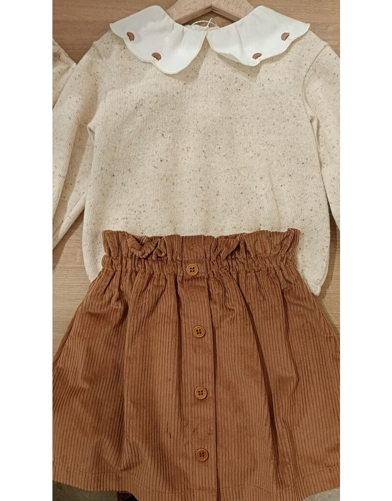 Barcellino rokje met bloes hefst kraag