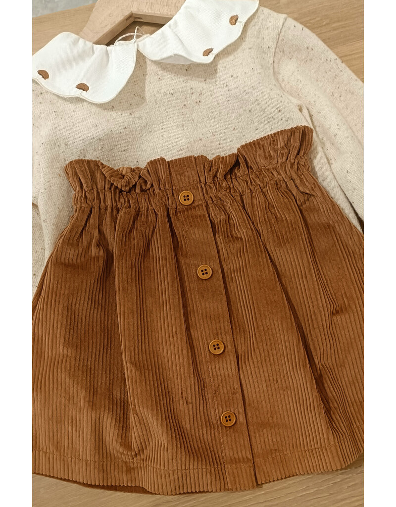 Barcellino rokje met bloes hefst kraag