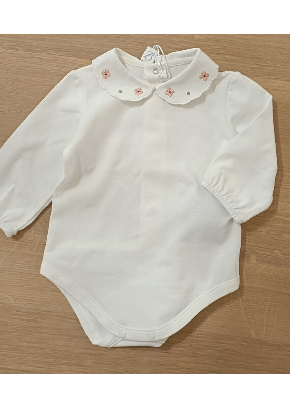Barcellino body met bloemen kraag