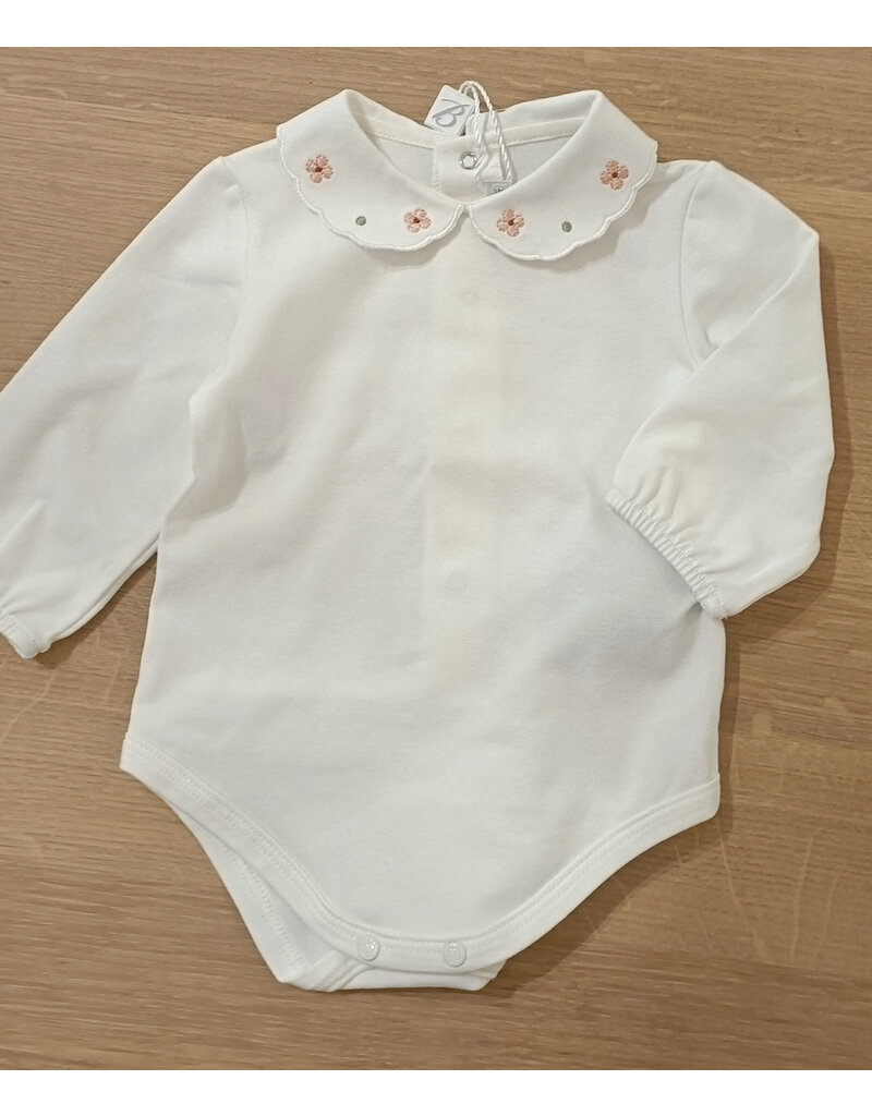 Barcellino Barcellino: body met bloemen kraag