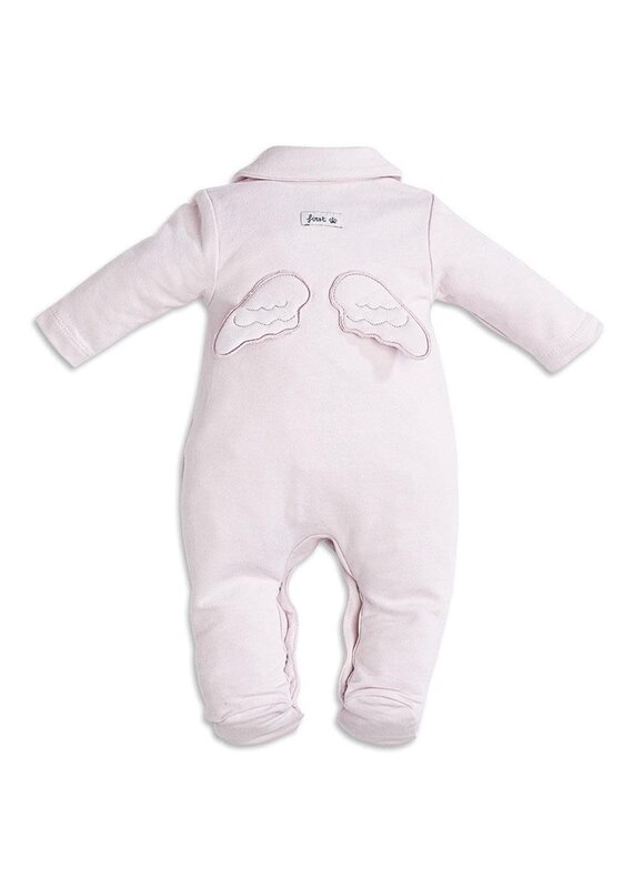 First First-setje kruippakje Angel met muts-zachtroze/blush-56