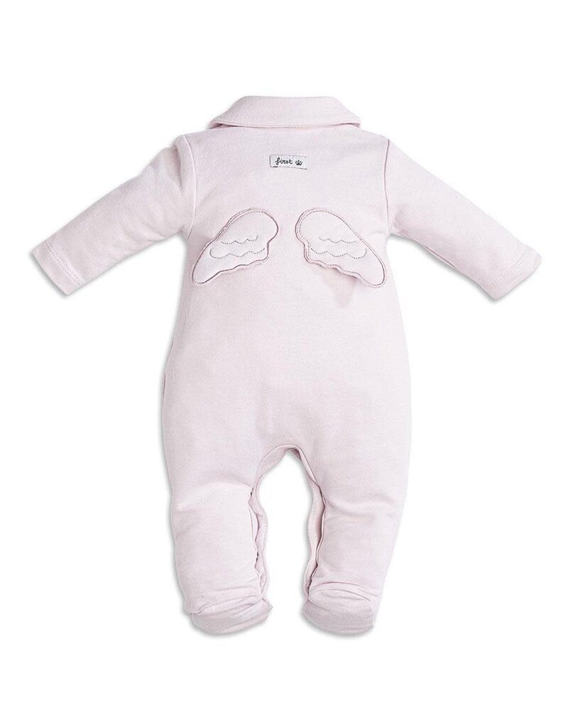 First First-setje kruippakje Angel met muts-zachtroze/blush-56