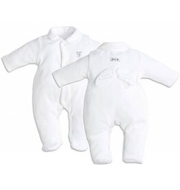 First First-setje kruippakje Angel met muts-wit-56