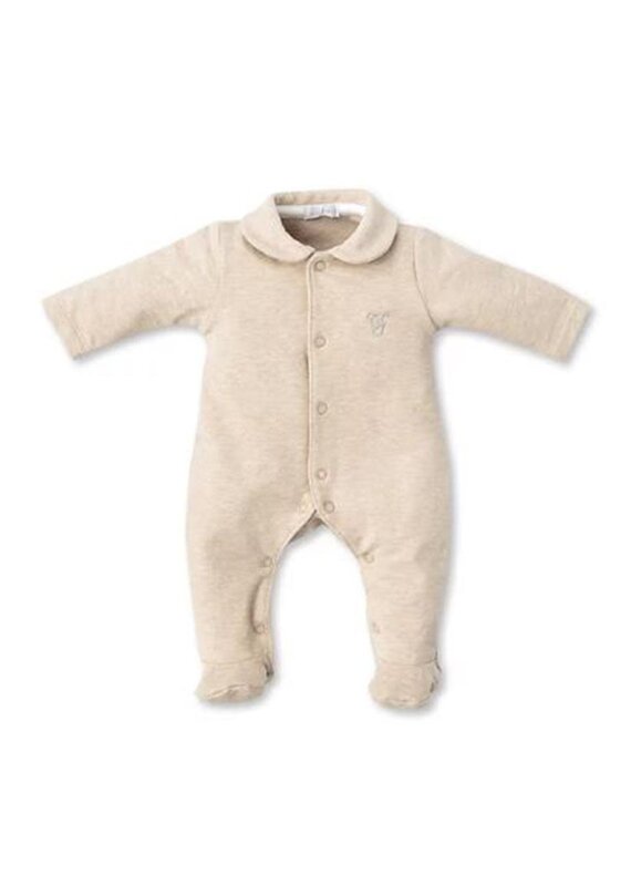 First First-setje kruippakje Angel met muts- beige-56