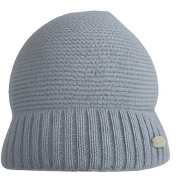 First First-mutsje, gebreid-azzuro-cashmere/3-6m