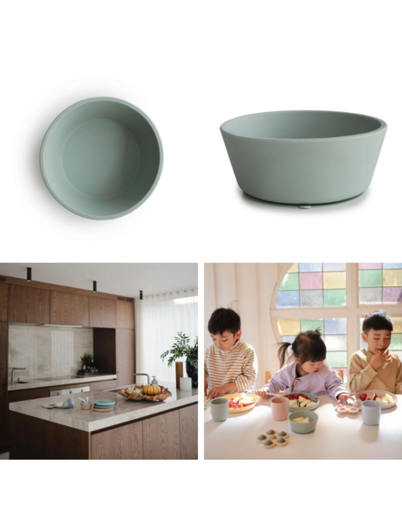 Mushie Mushie - Silicone Bowl Rond Met Zuignap cambridge bleu