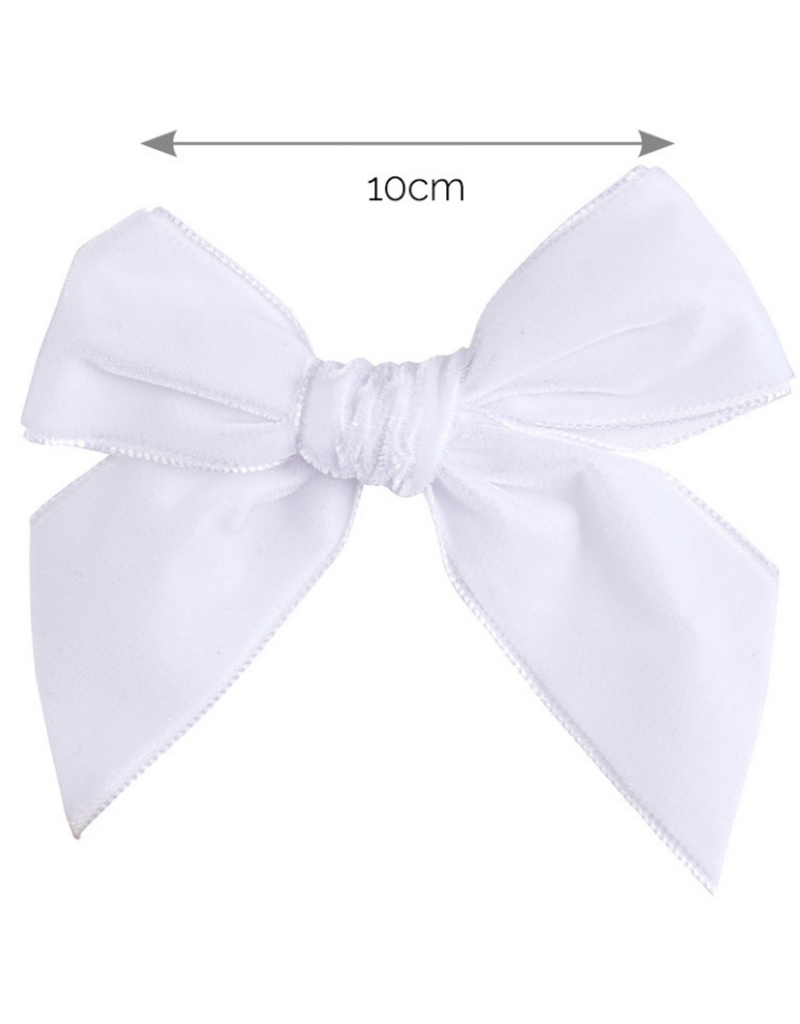 Condor Condor - witte haarspeld strik velours