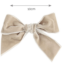Condor Condor - beige haarspeld strik velours