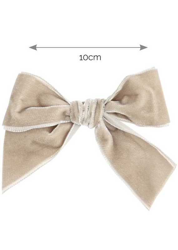 Condor Condor - beige haarspeld strik velours