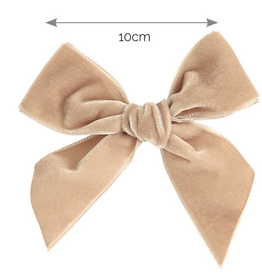 Condor Condor - taupe haarspeld strik velours