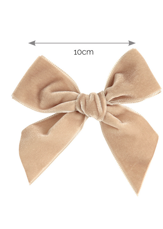 Condor Condor - taupe haarspeld strik velours