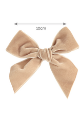 Condor Condor - taupe haar spelt strik velours