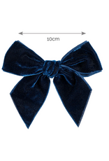 Condor Condor - donkerblauwe haarspeld strik velours