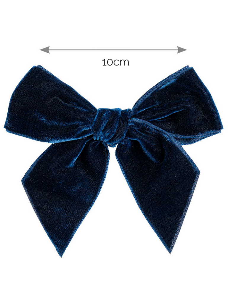 Condor Condor - donkerblauwe haarspeld strik velours