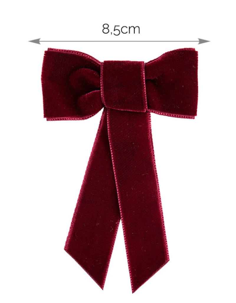 Condor condor - cherry red  haarspeld lange strik verlours