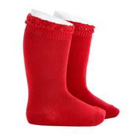 Condor Condor - kniekousen 578 red velvet