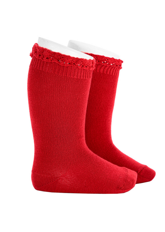 Condor Condor - kniekousen 578 red velvet