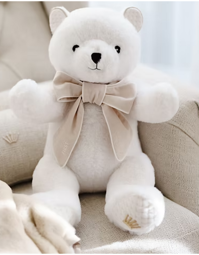 First First- Sisa/Zoë white teddy bear (37cm)