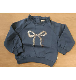 Your Wishes Your Wishes-ruffle sweater met glitterstrik