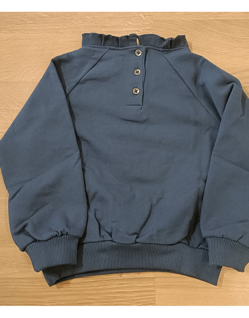 Your Wishes Your Wishes-ruffle sweater met glitterstrik