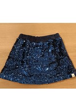 Your Wishes Your Wishes-glitterrokje velvet-blauw
