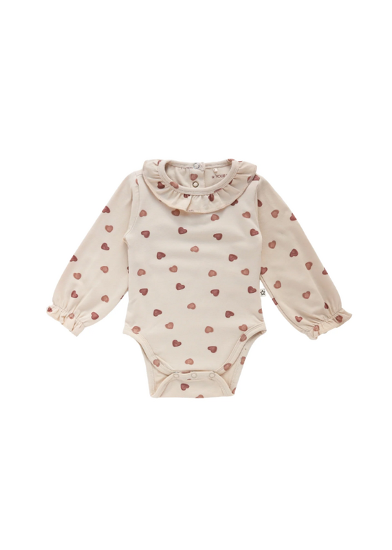 Your Wishes Your wishes - romper met ruffel hartjes