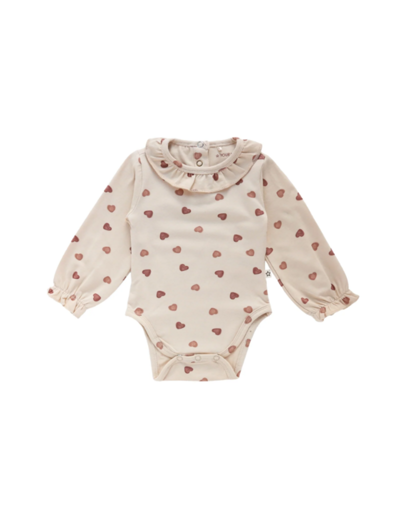 Your Wishes Your wishes - romper met ruffel hartjes