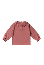 Your Wishes Your wishes - longsleeve met ruffel terracotta