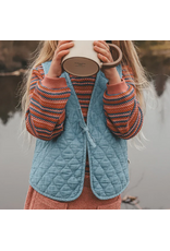 Your Wishes Quilted gilet - denim