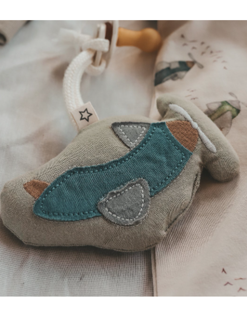 Your Wishes Your Wishes-pacifier cord-vliegtuig-goblin blue