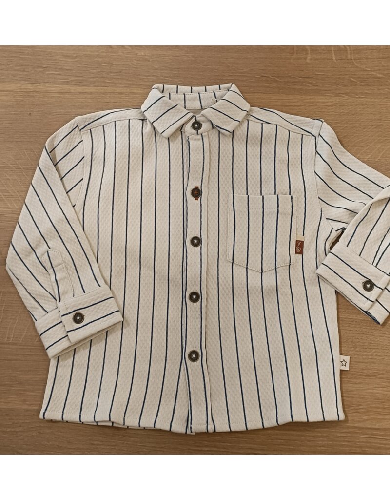 Your Wishes Your Wishes-stripe-relax shirt-hemd met streepje