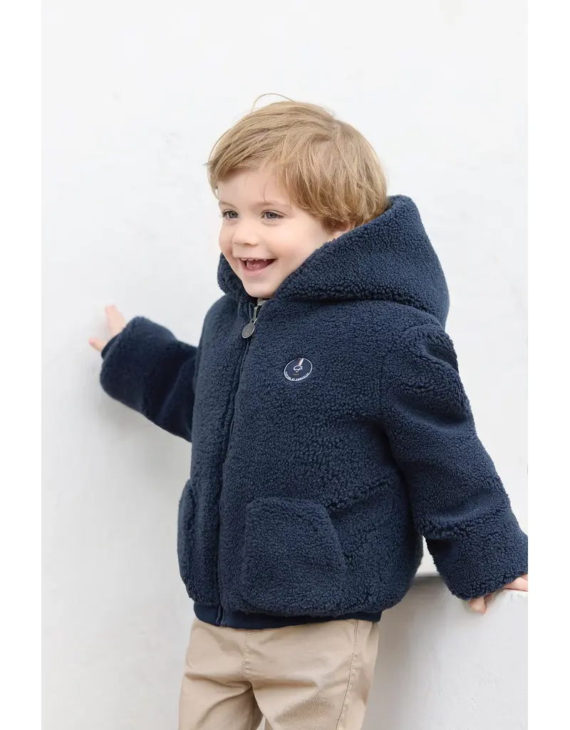 Tartine & Chocolat Tartine et Chocolat - omkeerbare marine blauwe pofjas